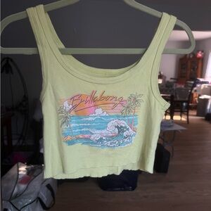 Billabong Pastel Yellow Graphic Tank